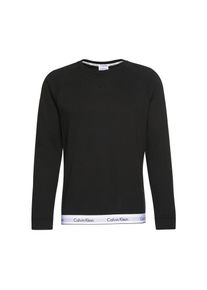 Calvin Klein Underwear, Herren Unifarbenes Sweatshirt, Schwarz