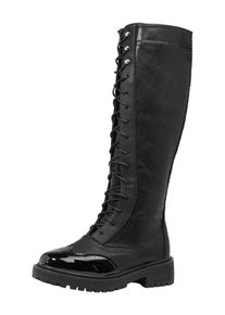 Lost Ink, Damen Stiefel 'LACEUP BROGUING', Schwarz