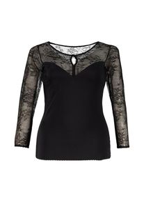 Ulla Popken, Damen Shirt, Schwarz