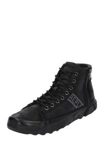 Replay, Herren Sneaker mit Schn&uuml;rung und Rei&szlig;verschl&uuml;ssen, Schwarz