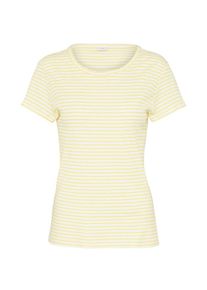 Jacqueline de Yong, Damen T-Shirt 'CHRISTINE', Gelb / Wei&szlig;