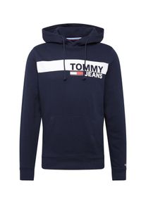 Tommy Jeans, Herren Sweatshirt 'ESSENTIAL GRAPHIC', Dunkelblau / Rot / Wei&szlig;