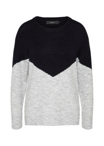 V&eacute;ro Moda VERO MODA, Damen Pullover, Hellgrau / Schwarz