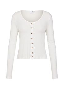 Noisy may, Damen Shirt 'NMHENLEY L/S', Wei&szlig;