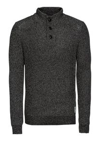 s.Oliver RED LABEL, Herren - Pullover & Strickjacken 'Troyer', Schwarz