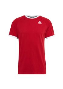 Kappa, Herren T-Shirt 'AUTIN', Rot / Schwarz / Wei&szlig;