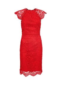 Chi Chi London, Damen Cocktailkleid, Rot