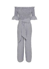 EDITED, Damen Jumpsuit 'Janna', Schwarz / Wei&szlig;