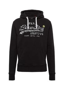 Superdry, Herren Sweatshirt 'VINTAGE LOGO CAMO HOOD', Schwarz
