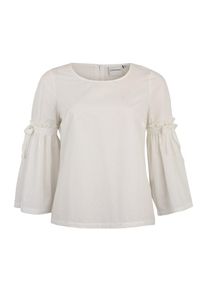 JUNAROSE, Damen Bluse mit Trompeten&auml;rmeln 'JRVAYANA', Wei&szlig;