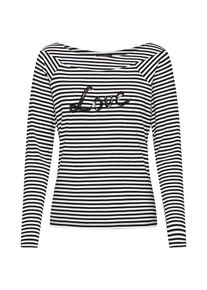 More & More MORE & MORE, Damen Shirt, Schwarz / Wei&szlig;