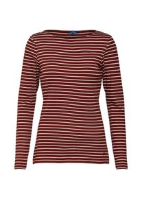 Tom Tailor, Damen Shirt, Blutrot / Naturwei&szlig;