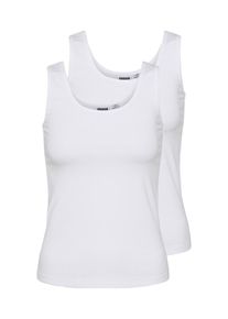 Urban Classics, Damen Jersey Top 'Ladies 2-Pack Basic Stretch Top', Wei&szlig;