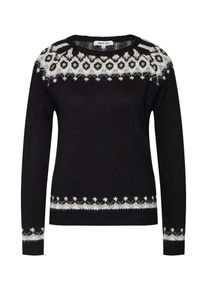 ABOUT YOU, Damen Pullover 'Friederike', Schwarz / Wei&szlig;