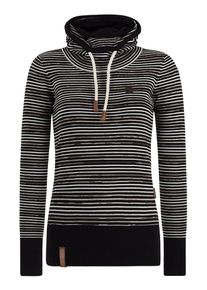 Naketano, Damen Pullover 'Gudra cuva Banka', Schwarz / Wei&szlig;