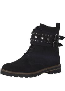 Marco Tozzi, Damen Schn&uuml;rstiefel, Schwarz