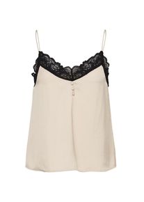 V&eacute;ro Moda VERO MODA, Damen Top, Beige / Schwarz