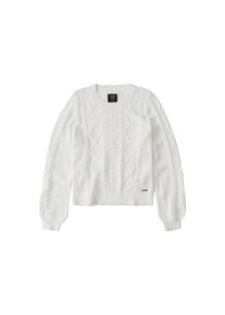 Abercrombie & Fitch Abercrombie & Fitch, Damen Pullover 'BTS18-PUFF SLEEVE REORDER', Creme