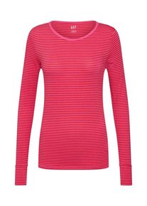 GAP, Damen Pullover 'LS FTR CREW STR', Pink / Magenta