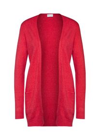 Vila, Damen Strickjacke 'VIRIL L/S OPEN KNIT CARDIGAN FAV', Feuerrot