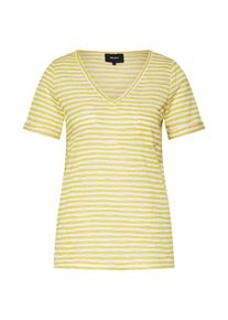 Object, Damen T-Shirt 'OBJTESSI', Gelb / Wei&szlig;