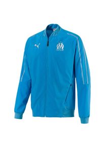 Puma, Herren Jacke 'Olympique de Marseille', Hellblau / Silber