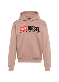 Diesel, Herren Sweatshirt 'S-DIVISION', Beige / Rot / Schwarz