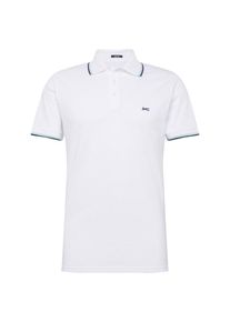 Denham, Herren Poloshirt 'TIPPED POLO SPQ', Wei&szlig;