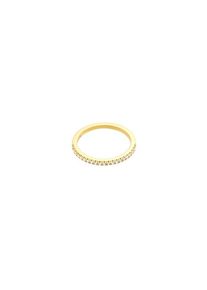 ID fine, Damen Ring 'White Simplicity', Gold / Wei&szlig;
