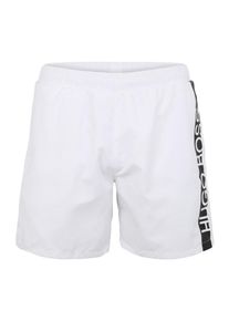 BOSS, Herren Badeshorts 'Dolphin 10180964 02', Schwarz / Wei&szlig;
