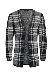 Jack & Jones JACK & JONES, Herren Strick-Cardigan, Schwarz / Wei&szlig;