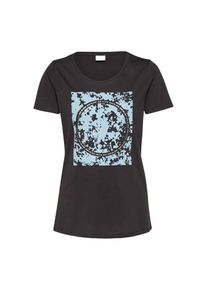 BOSS, Damen T-Shirt 'Tecircle', Nachtblau / Hellblau