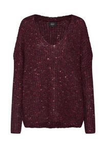 Only, Damen Pullover 'onlHANNI', Weinrot