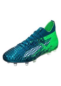 Puma, Herren 'Future 18.1 NETFIT FG/AG' Fu&szlig;ballschuh, Petrol / Neongr&uuml;n