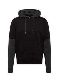 Urban Classics, Herren Sweatshirts 'Double Layer Hoody', Dunkelgrau / Schwarz