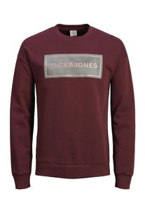 Jack & Jones JACK & JONES, Herren Sweatshirt, Grau / Altrosa / Weinrot