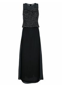 Heine, Damen Abendkleid Mit Applikationen, Schwarz