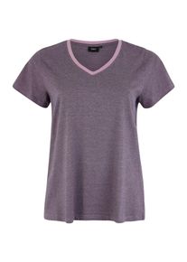 ZIZZI, Damen Shirt 'SIRRA', Rauchgrau / Lila