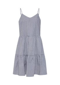 Véro Moda VERO MODA, Damen Kleid 'VMJANE ABK SINGLET DRESS', Nachtblau / Weiß
