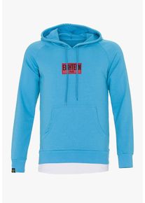 PLUS EIGHTEEN, Herren Pullover, T&uuml;rkis / Rot