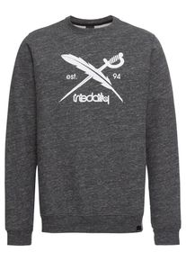 Iriedaily, Herren Sweatshirt 'Chamisso 2 Logo Crew', Anthrazit / Wei&szlig;