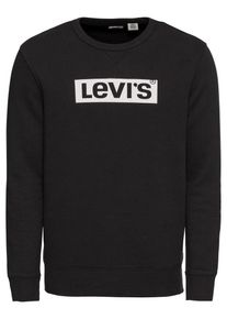 Levi's LEVI'S, Herren Sweatshirt 'GRAPHIC CREW B', Schwarz / Wei&szlig;