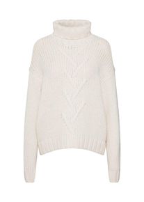Noisy may, Damen Pullover 'NMKIRA L/S HIGH NECK KNIT', Wei&szlig;