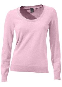 Heine, Damen Rundhals-Pullover, Ros&eacute;