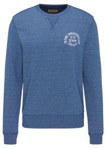 PETROL INDUSTRIES, Herren Sweatshirt, Blau / Wei&szlig;