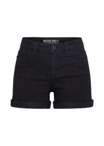 Noisy may, Damen Shorts, umgeschlagener Saum, Schwarz
