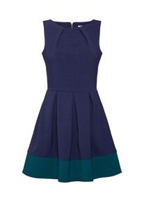 Closet London, Damen Cocktailkleid, Navy / Gr&uuml;n