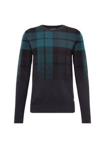 Jack & Jones JACK & JONES, Herren Pullover 'JORTATE KNIT CREW NECK', Dunkelblau / Gr&uuml;n