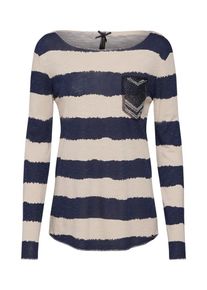 Key Largo, Damen Shirt 'JENNY', Sand / Navy