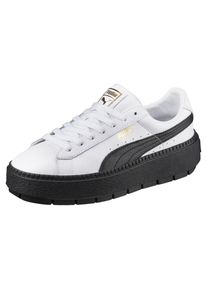 Puma, Herren Sneaker 'Basket Platform Trace', Schwarz / Wei&szlig;